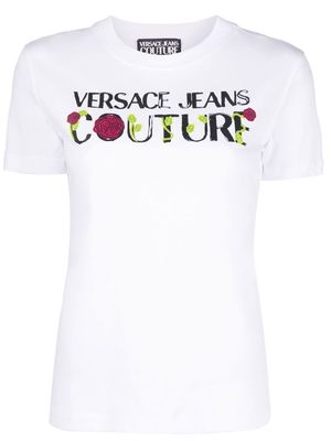 Versace Jeans Couture logo print short-sleeve T-shirt - White