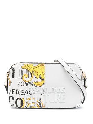 Versace Jeans Couture logo-print shoulder bag - White