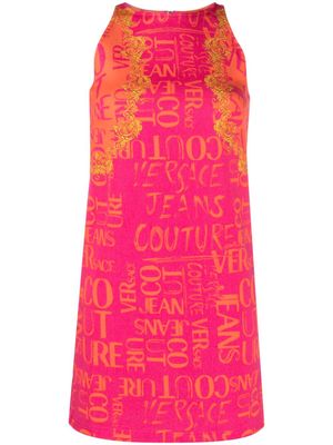 Versace Jeans Couture logo-print sleeveless dress - Pink