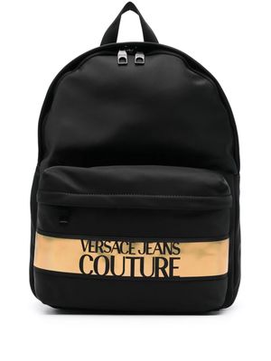 Versace Jeans Couture logo-print strap backpack - Black