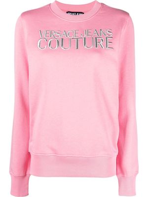 Versace Jeans Couture logo-print sweatshirt - Pink