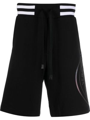 Versace Jeans Couture logo-print track shorts - Black