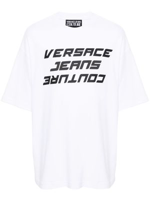 Versace Jeans Couture logo-stamp cotton T-shirt - White