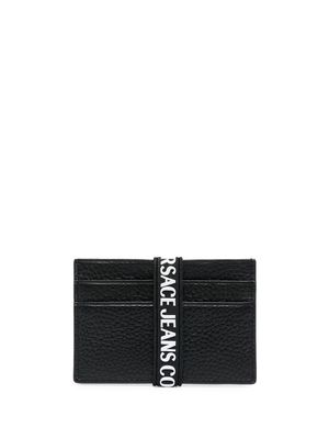 Versace Jeans Couture logo-strap cardholder - Black