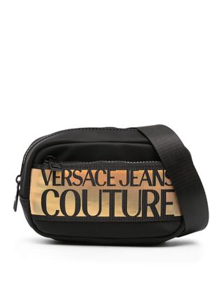 Versace Jeans Couture logo-tape belt bag - Black