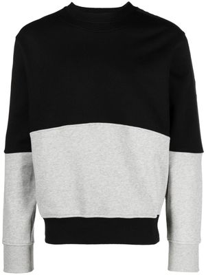 Versace Jeans Couture logo-tape colour-block sweatshirt - Black