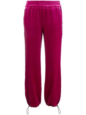 Versace Jeans Couture logo-tape track pants - Pink