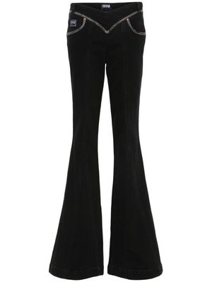 Versace Jeans Couture low-rise flared jeans - Black