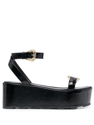 Versace Jeans Couture Mallory platform sandals - Black