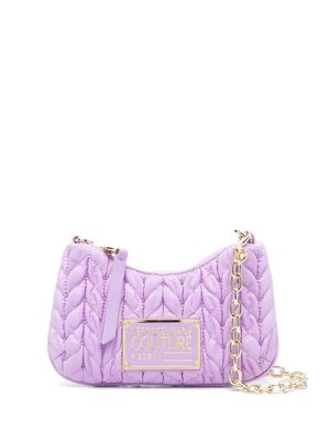 Versace Jeans Couture matelassé mini bag - Purple