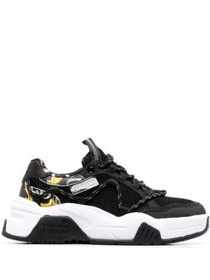 Versace Jeans Couture mesh-panel low-top sneakers - Black