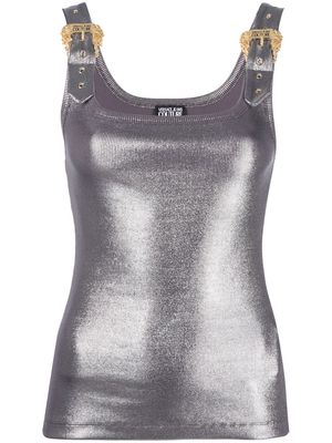 Versace Jeans Couture metallic buckle-fastening tank top - Silver