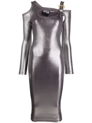 Versace Jeans Couture metallic cut-out dress - Silver