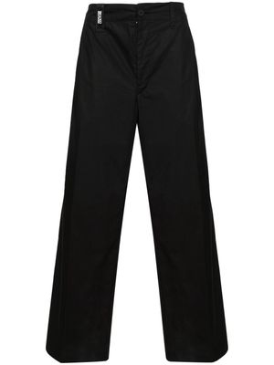 Versace Jeans Couture mid-rise wide-leg cropped trousers - Black