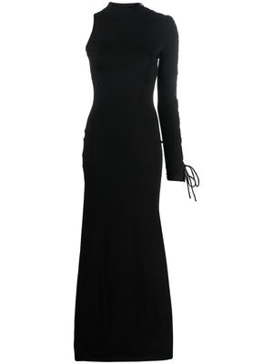 Versace Jeans Couture one-shoulder side-slit dress - Black