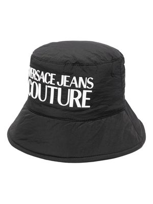 Versace Jeans Couture padded logo-print bucket hat - Black