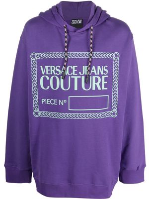 Versace Jeans Couture Piece Number organic cotton hoodie - Purple