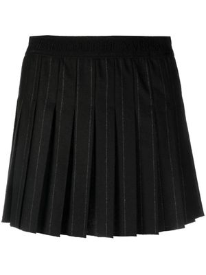 Versace Jeans Couture pinstripe pleated skirt - Black