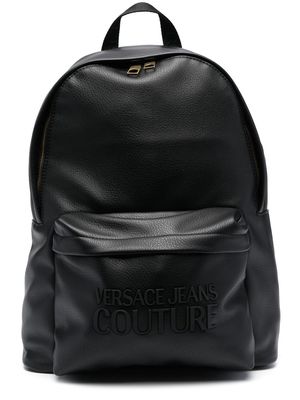 Versace Jeans Couture Range tactile logo backpack - Black