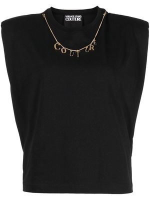 Versace Jeans Couture rear logo-patch detail T-shirt - Black