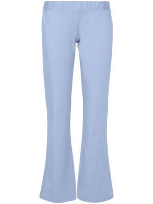 Versace Jeans Couture rhinestone embellished straight-leg trousers - Blue