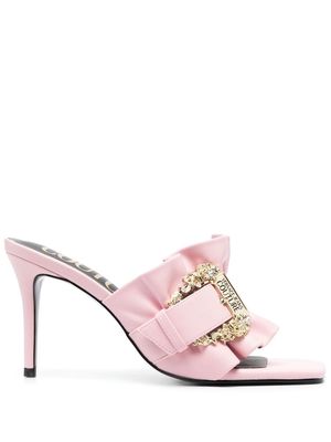 Versace Jeans Couture ruffle buckle-detail 90mm sandals - Pink