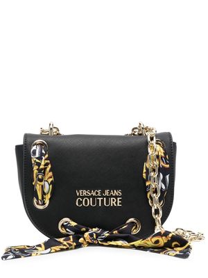 Versace Jeans Couture scarf-detail crossbody bag - Black
