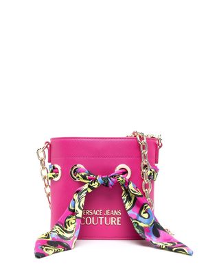 Versace Jeans Couture scarf-embellished crossbody bag - Pink