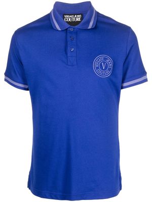 Versace Jeans Couture short-sleeve polo collar - Blue