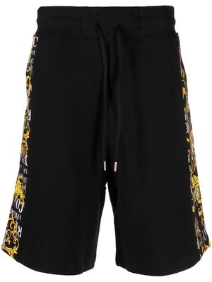Versace Jeans Couture side baroque-print bermuda shorts - Black