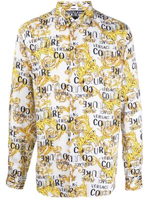 Versace Jeans Couture signature-barocco-print shirt - White