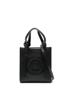 Versace Jeans Couture small logo-embossed tote bag - Black