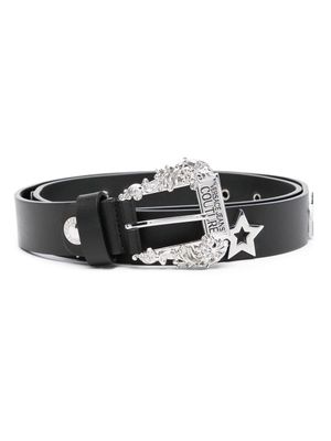 Versace Jeans Couture Star Couture leather belt - Black