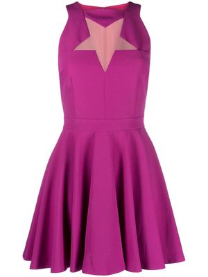 Versace Jeans Couture star cut-out minidress - Purple
