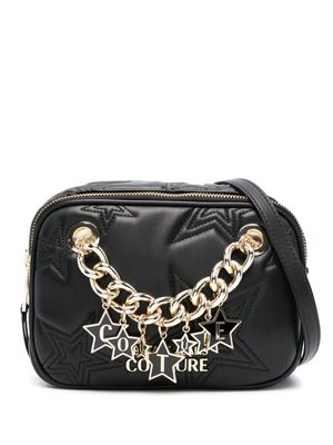 Versace Jeans Couture Star-embellished shoulder bag - Black