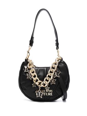Versace Jeans Couture star-motif quilted shoulder bag - Black