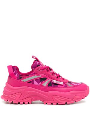 Versace Jeans Couture star-print low-top sneakers - Pink