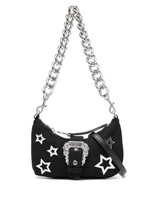 Versace Jeans Couture star stud detail shoulder bag - Black