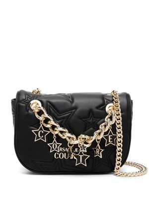 Versace Jeans Couture Stars-logo quilted crossbody bag - Black