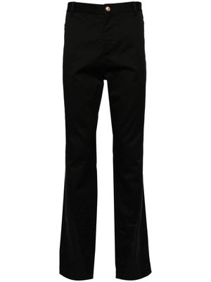 Versace Jeans Couture straight-leg cotton trousers - Black