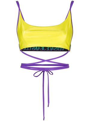 Versace Jeans Couture strap-detail sleeveless top - Green