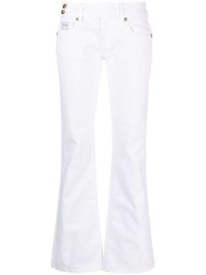Versace Jeans Couture stretch-cotton bootcut trousers - White