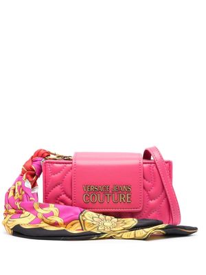 Versace Jeans Couture Thelma attached-scarf crossbody bag - Pink