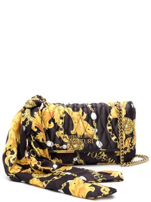 Versace Jeans Couture Thelma Chain Couture-print shoulder bag - Black