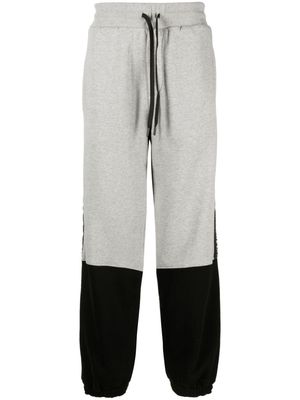 Versace Jeans Couture two-tone drawstring track pants - Grey