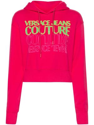 Versace Jeans Couture Upside Down cropped sweatshirt - Pink