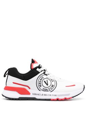 Versace Jeans Couture V Emblem lace-up sneakers - White