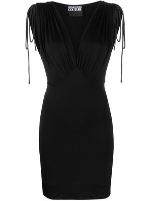 Versace Jeans Couture V-neck sleeveless minidress - Black