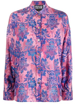 Versace Jeans Couture wallpaper-print long-sleeve shirt - Pink