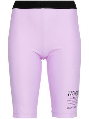 Versace Jeans Couture Warranty bicycle shorts - Purple